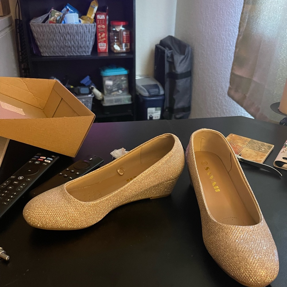 Gold Wedges.